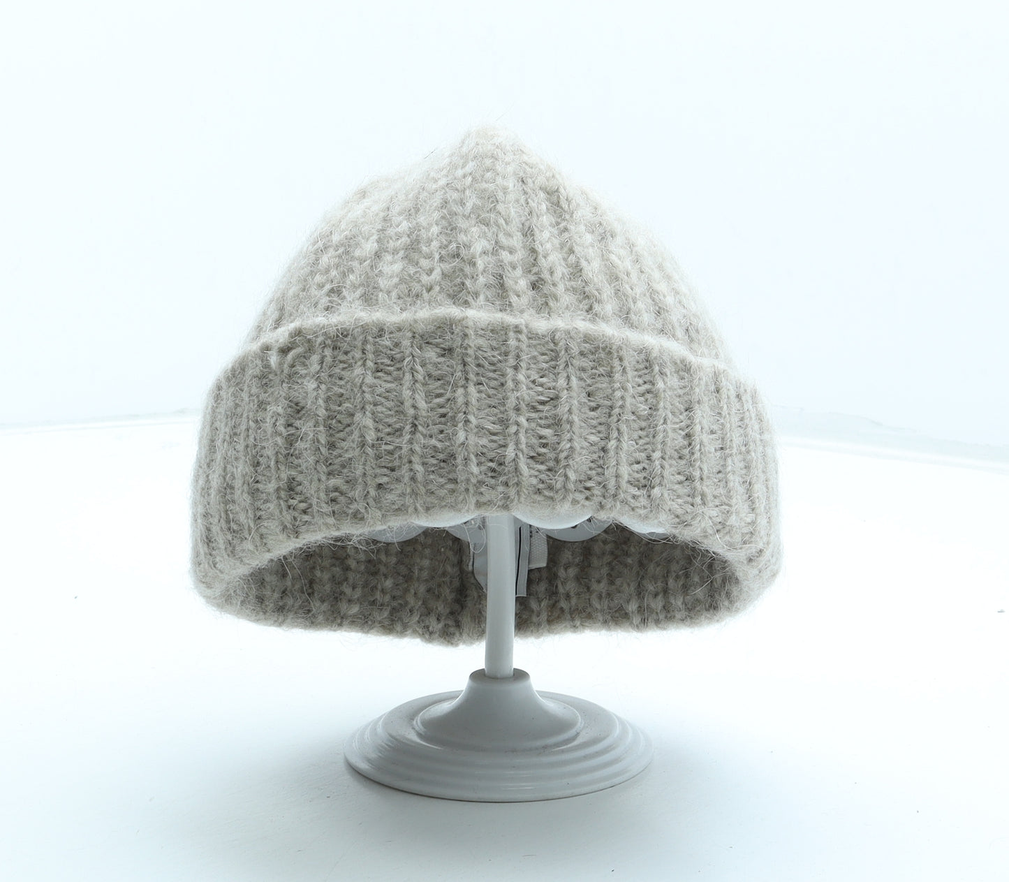 Arniesays Mens Beige Alpaca Beanie One Size