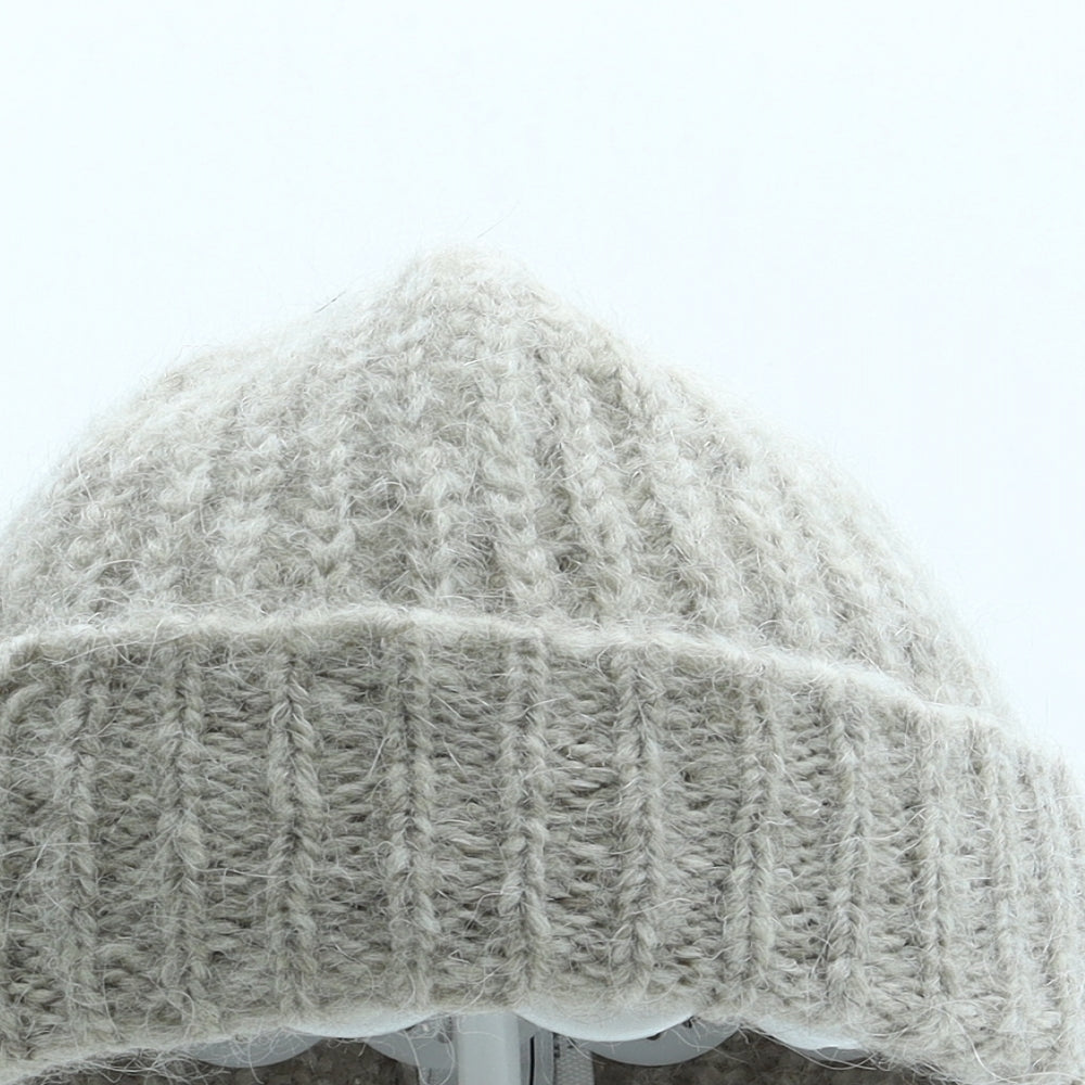 Arniesays Mens Beige Alpaca Beanie One Size