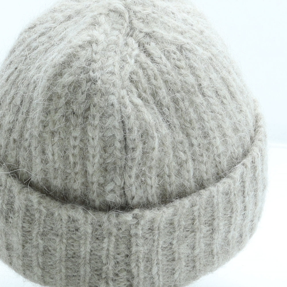 Arniesays Mens Beige Alpaca Beanie One Size