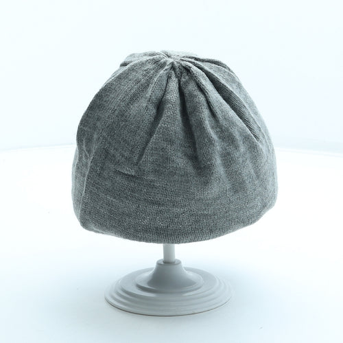 H&M Girls Grey Acrylic Beanie Size S - Bunny Rabbit