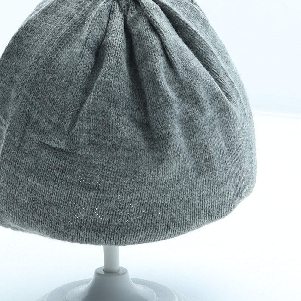 H&M Girls Grey Acrylic Beanie Size S - Bunny Rabbit