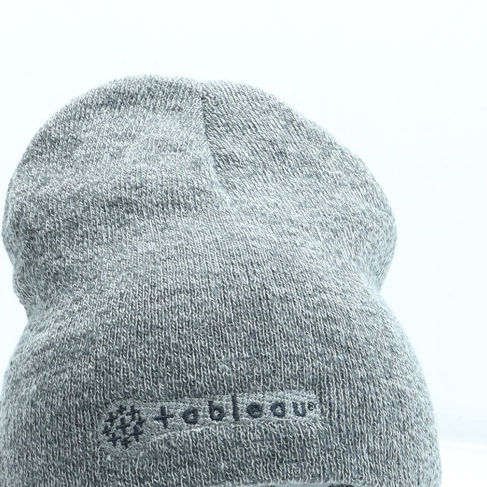 Beechfield Mens Green Acrylic Beanie One Size - Logo