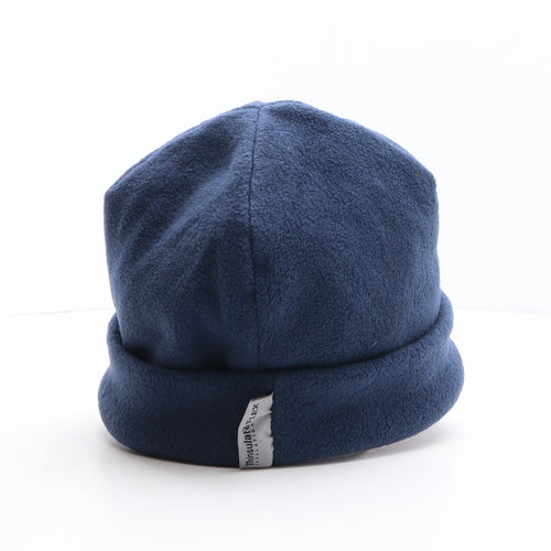 One Valley Performance Mens Blue Polyester Beanie One Size