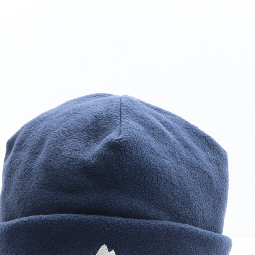 One Valley Performance Mens Blue Polyester Beanie One Size