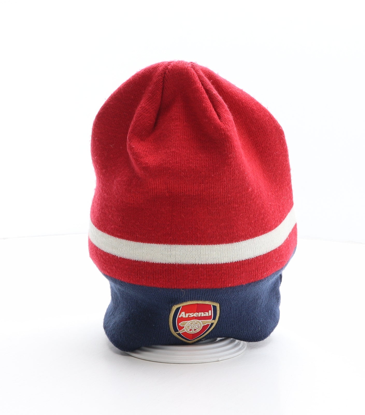 Nike Mens Multicoloured Striped Acrylic Beanie One Size - Arsenal