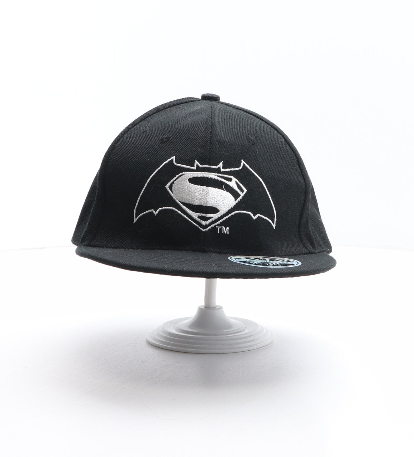 Result Mens Black Acrylic Snapback One Size - Batman, Superman