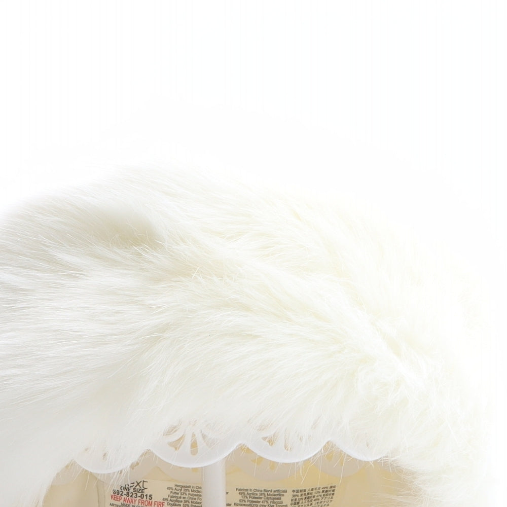 NEXT Womens White Acrylic Cossack One Size - Faux Fur
