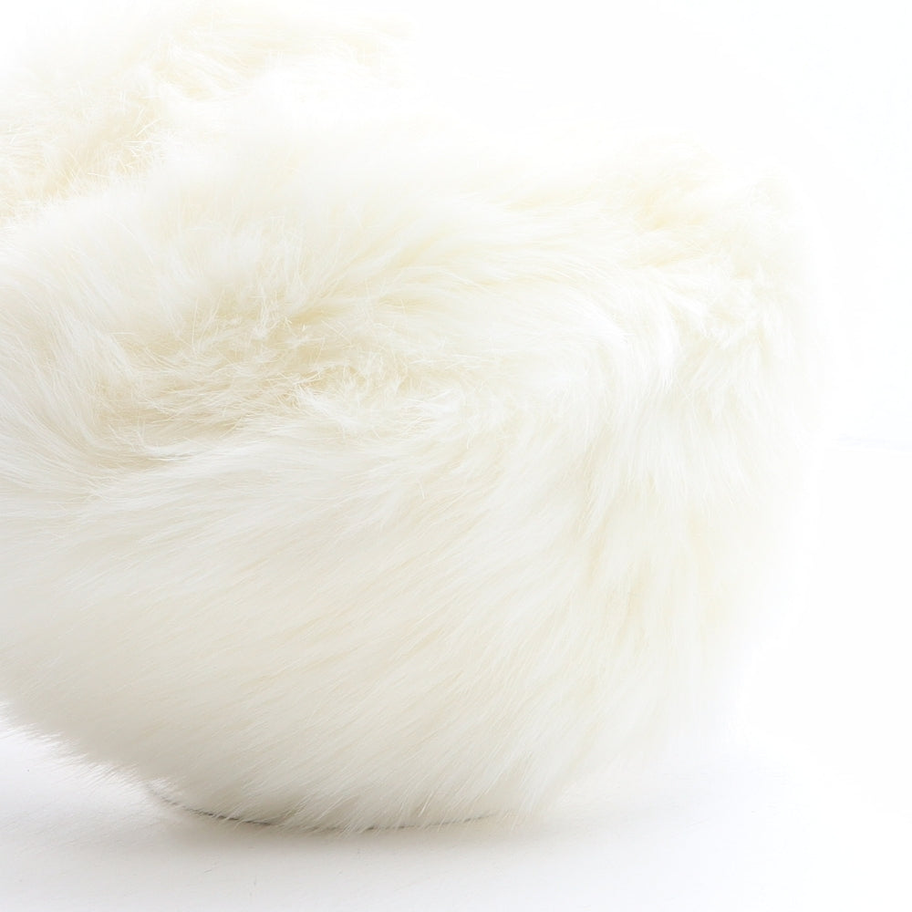 NEXT Womens White Acrylic Cossack One Size - Faux Fur