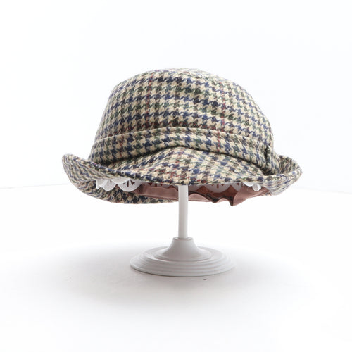 Country Life Mens Multicoloured Plaid Wool Trilby Size M