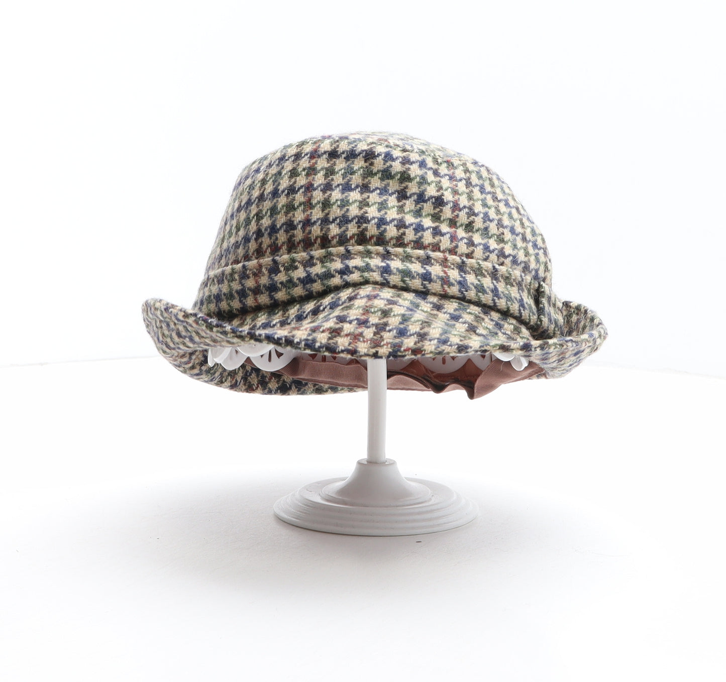 Country Life Mens Multicoloured Plaid Wool Trilby Size M