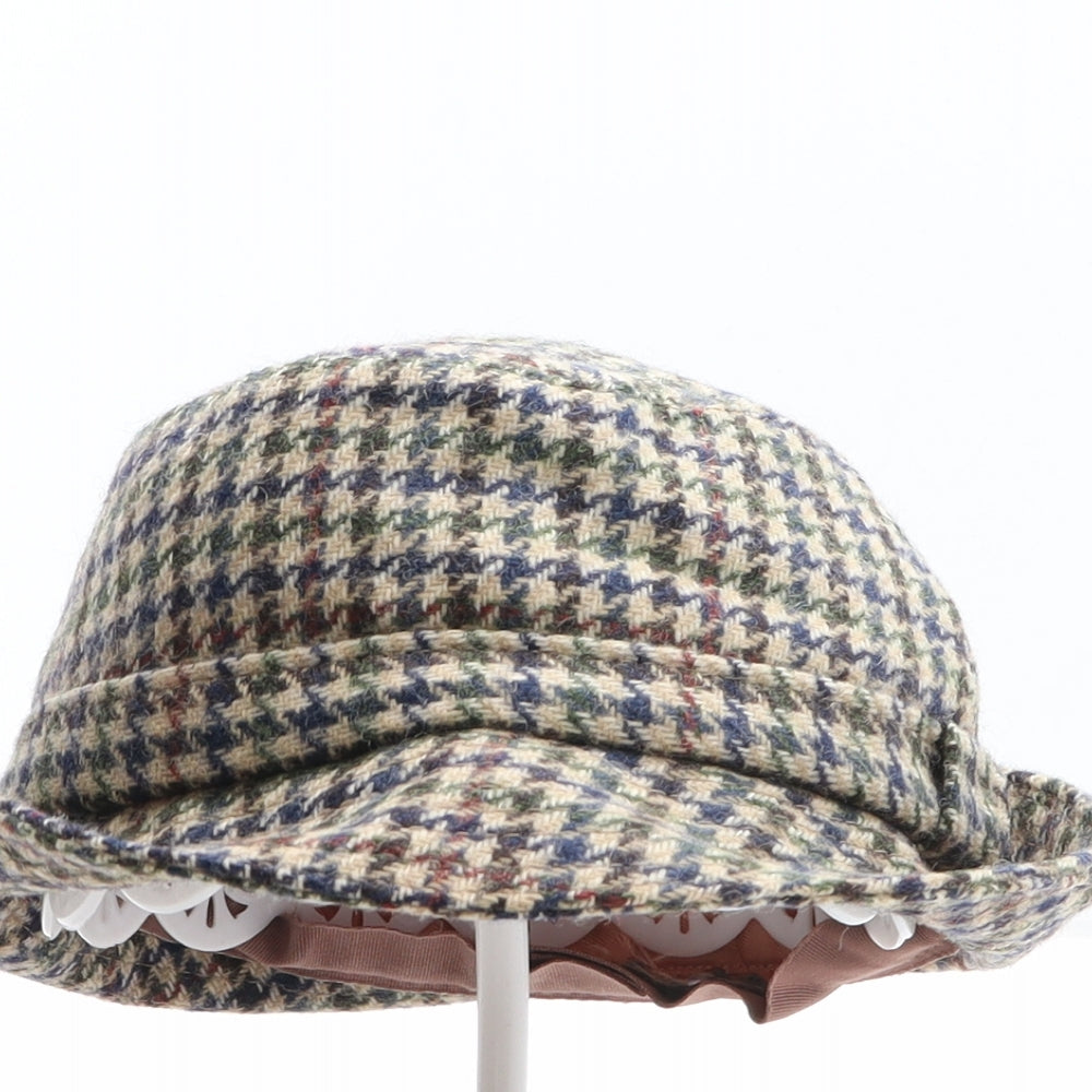 Country Life Mens Multicoloured Plaid Wool Trilby Size M