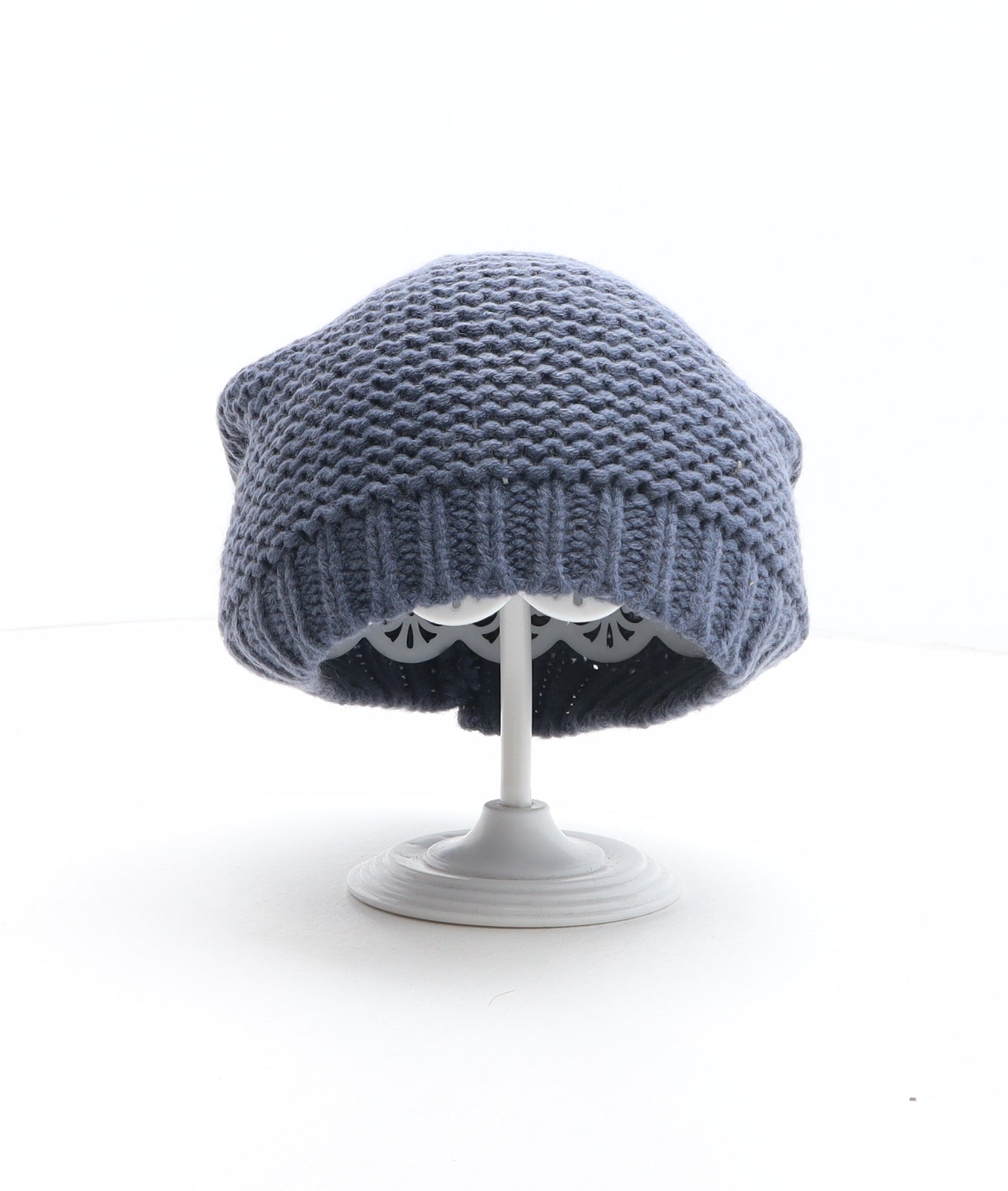 Dansk Smykkekunst Mens Blue Acrylic Beanie One Size