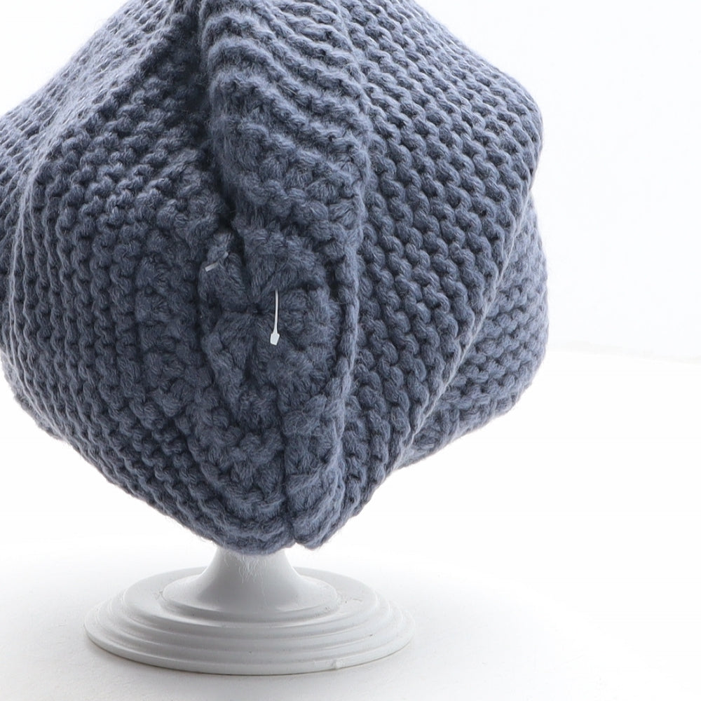 Dansk Smykkekunst Mens Blue Acrylic Beanie One Size