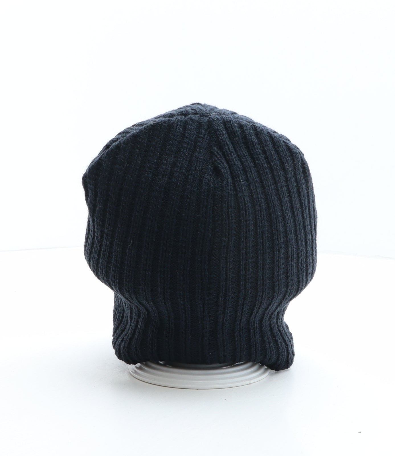 NY Mens Blue Acrylic Beanie One Size - NY