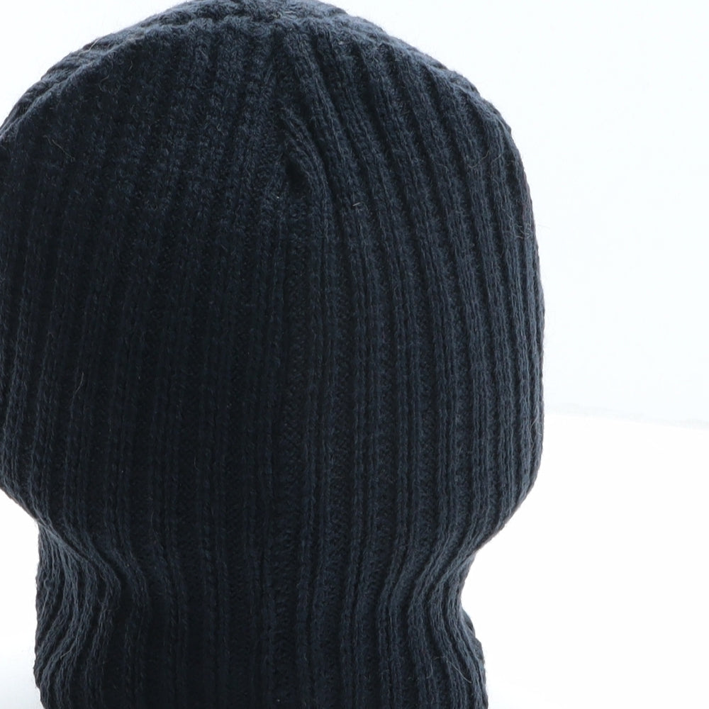 NY Mens Blue Acrylic Beanie One Size - NY