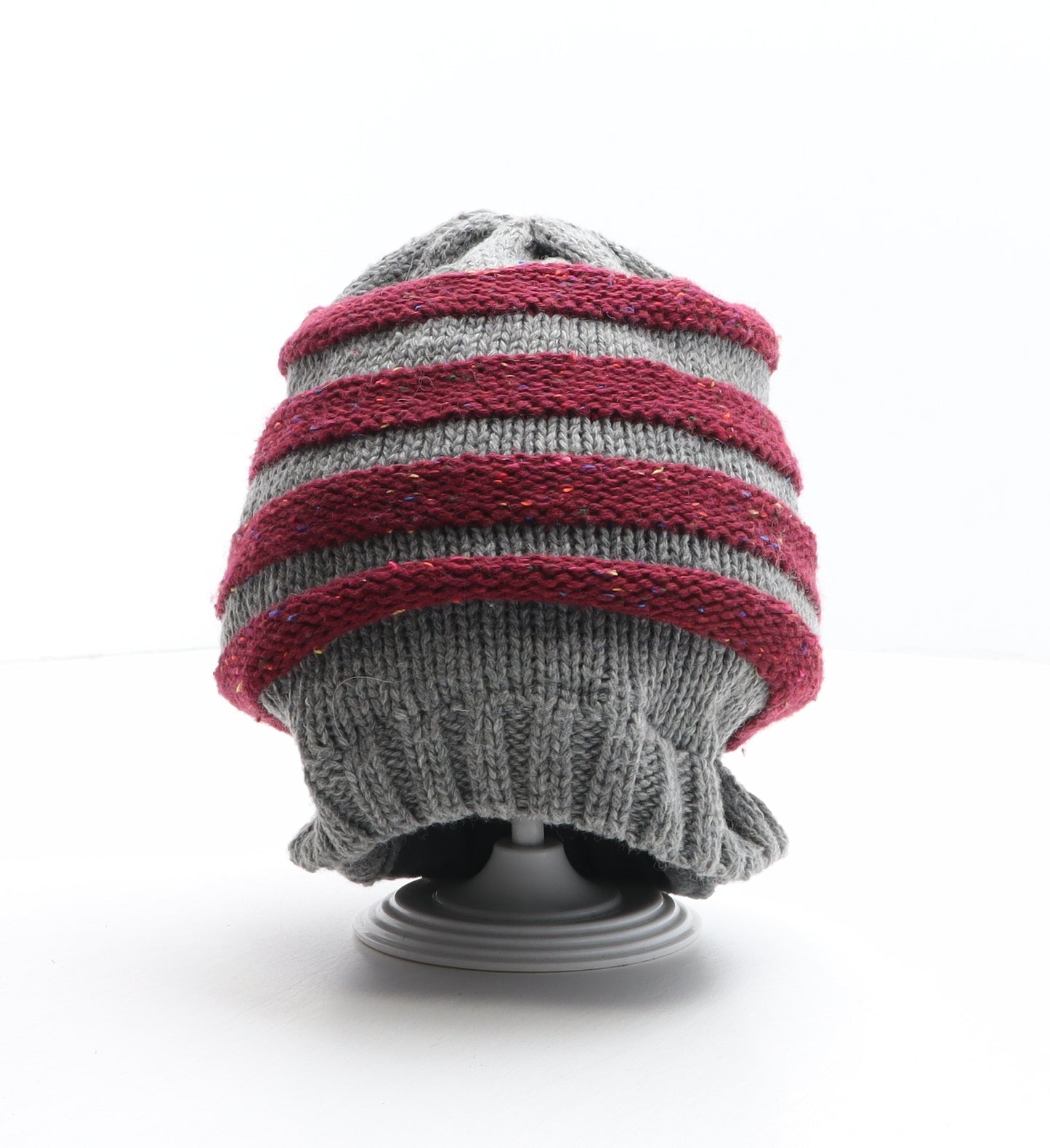 Crivit Mens Multicoloured Striped Polyester Beanie One Size