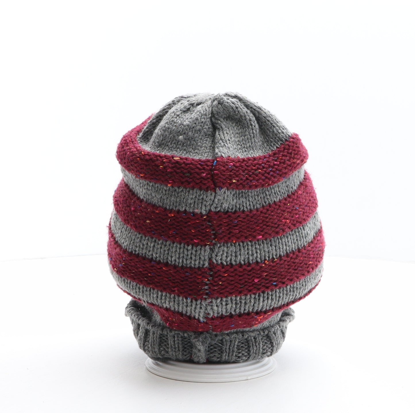 Crivit Mens Multicoloured Striped Polyester Beanie One Size