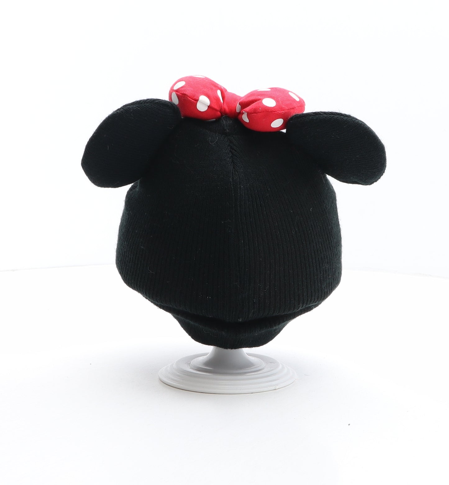H&M Girls Black Acrylic Beanie One Size - Disney, Minnie Mouse