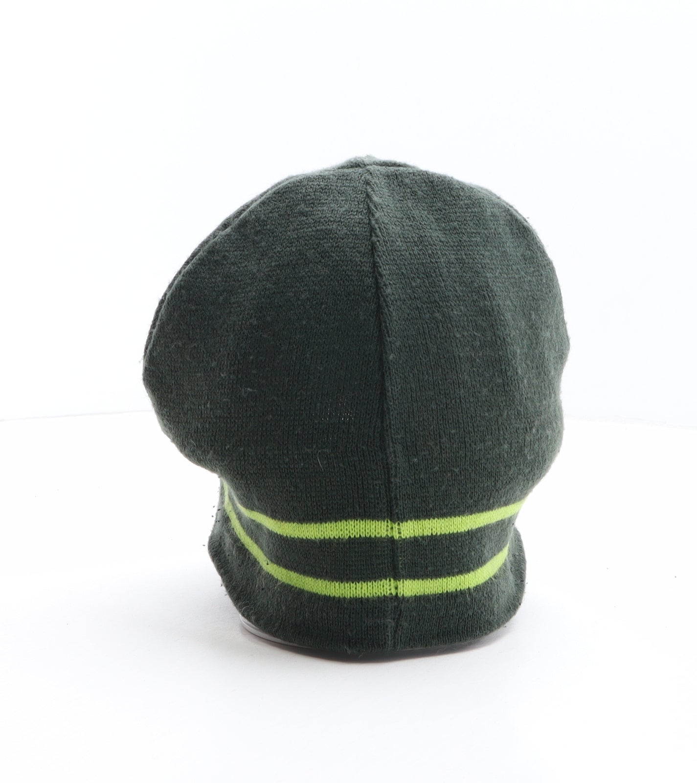 Billabong Mens Green Striped Acrylic Beanie One Size