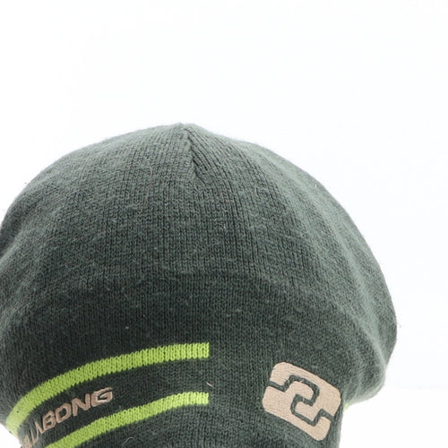 Billabong Mens Green Striped Acrylic Beanie One Size