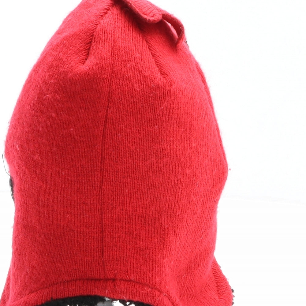 Nutmeg Boys Red Acrylic Beanie One Size - Angry Birds