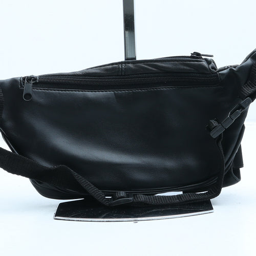 Preworn Womens Black Polyurethane Belt Bag & Waist Pack Size Small