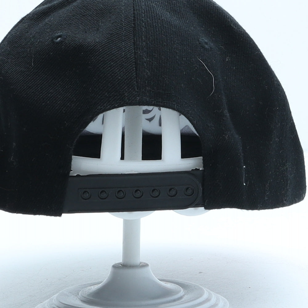 New York Mens Black Floral Polyester Snapback One Size