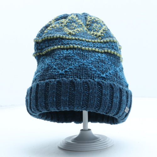 Moshulu Mens Blue Acrylic Beanie One Size