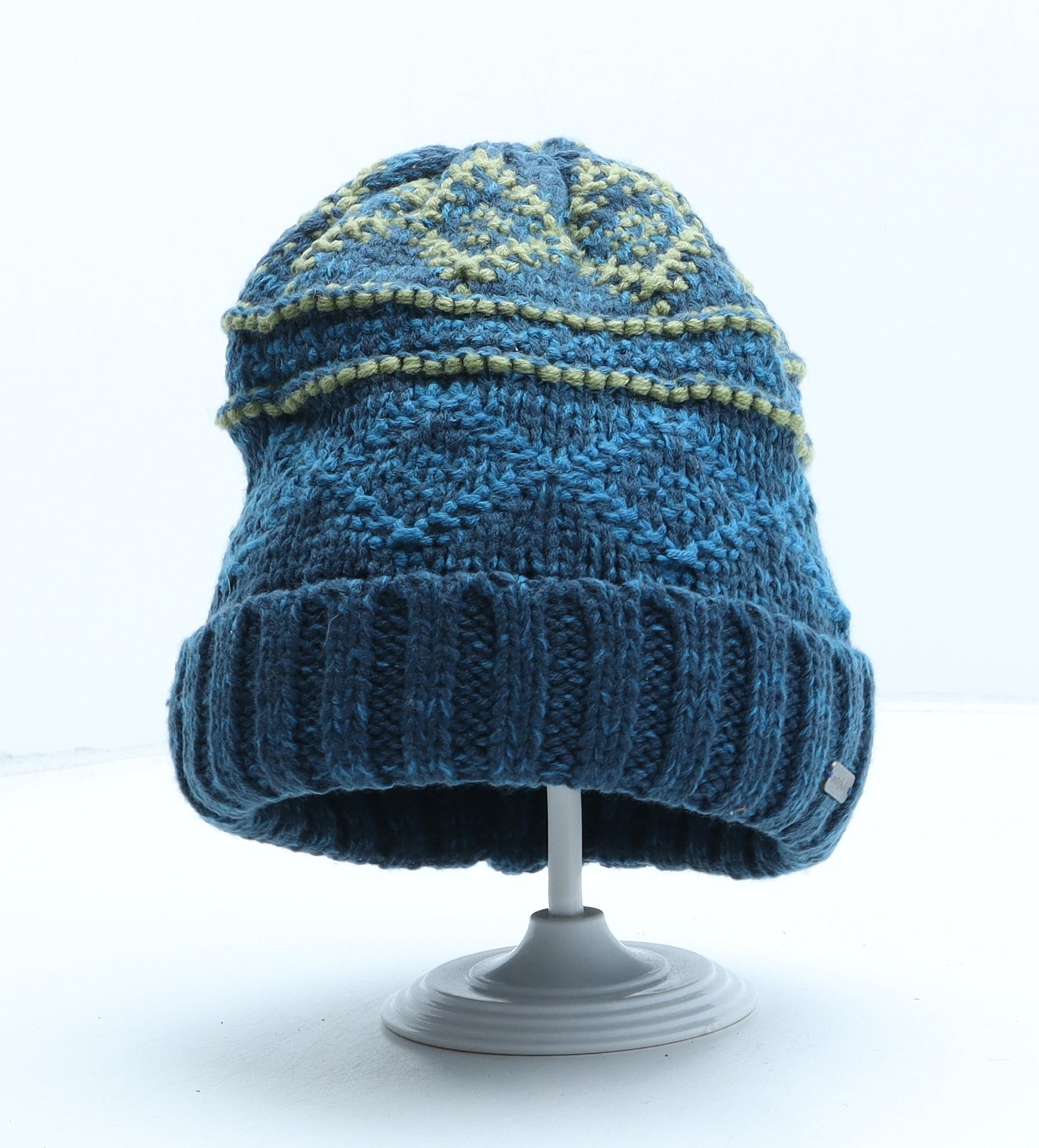 Moshulu Mens Blue Acrylic Beanie One Size