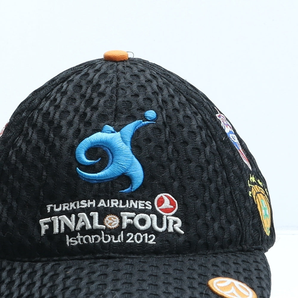 Euroleague Mens Black Polyester Baseball Cap One Size