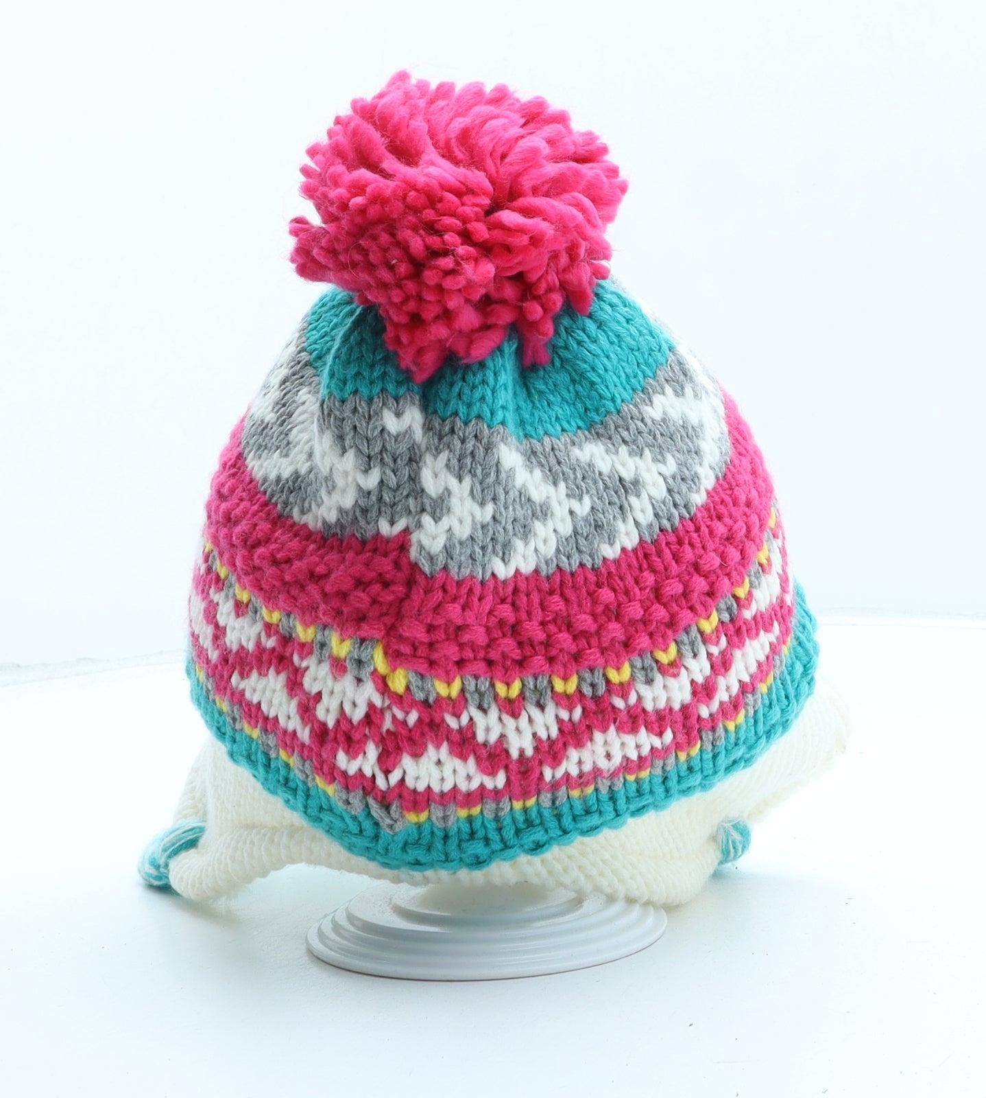 Mountain Warehouse Womens Multicoloured Fair Isle Acrylic Bobble Hat One Size