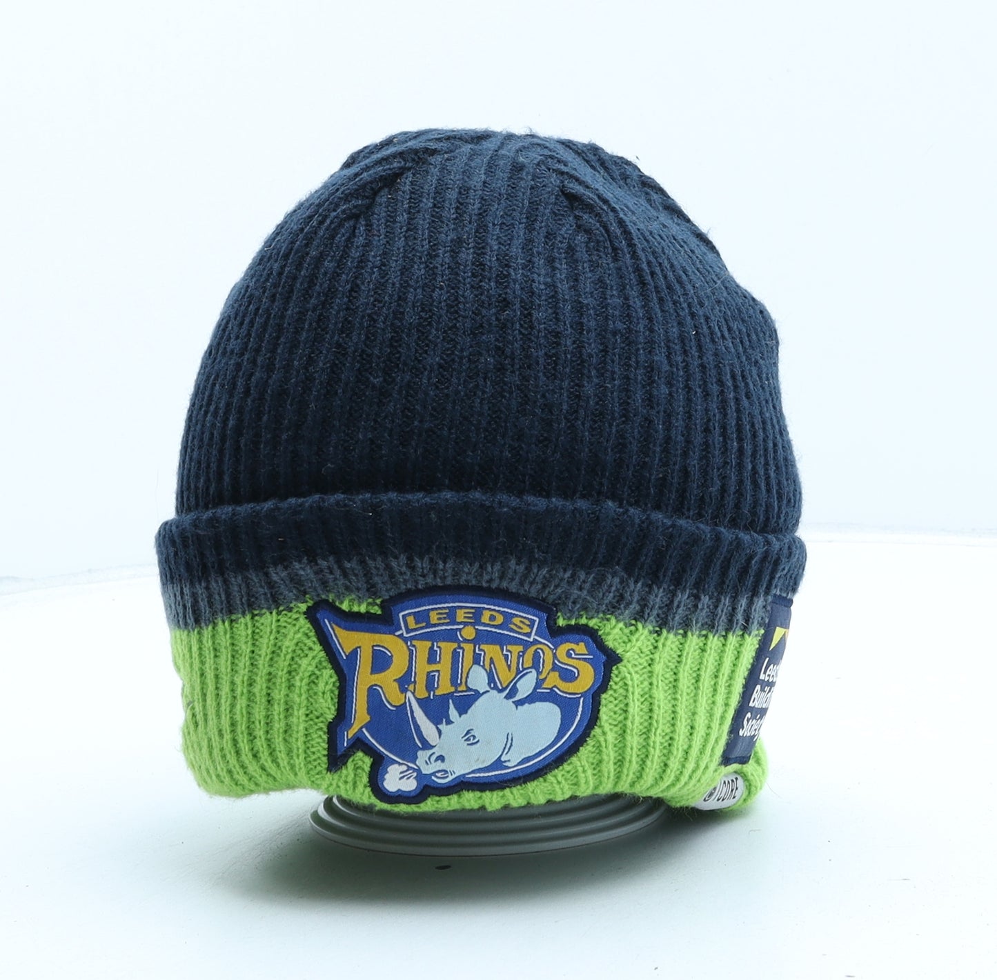 ISC Mens Blue Acrylic Beanie One Size - Leeds Rhinos