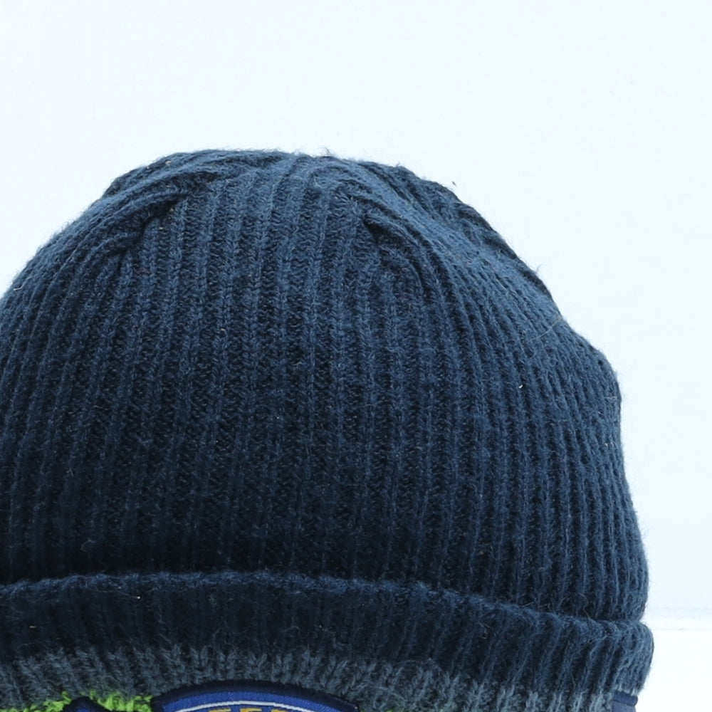 ISC Mens Blue Acrylic Beanie One Size - Leeds Rhinos