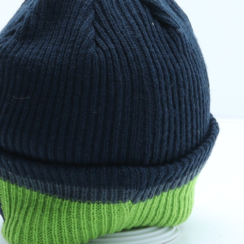 ISC Mens Blue Acrylic Beanie One Size - Leeds Rhinos