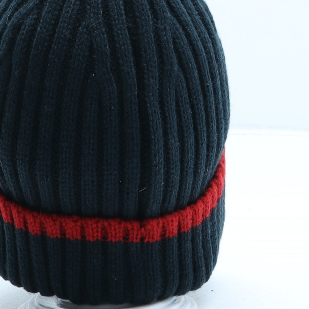 Joules Womens Blue Acrylic Beanie One Size