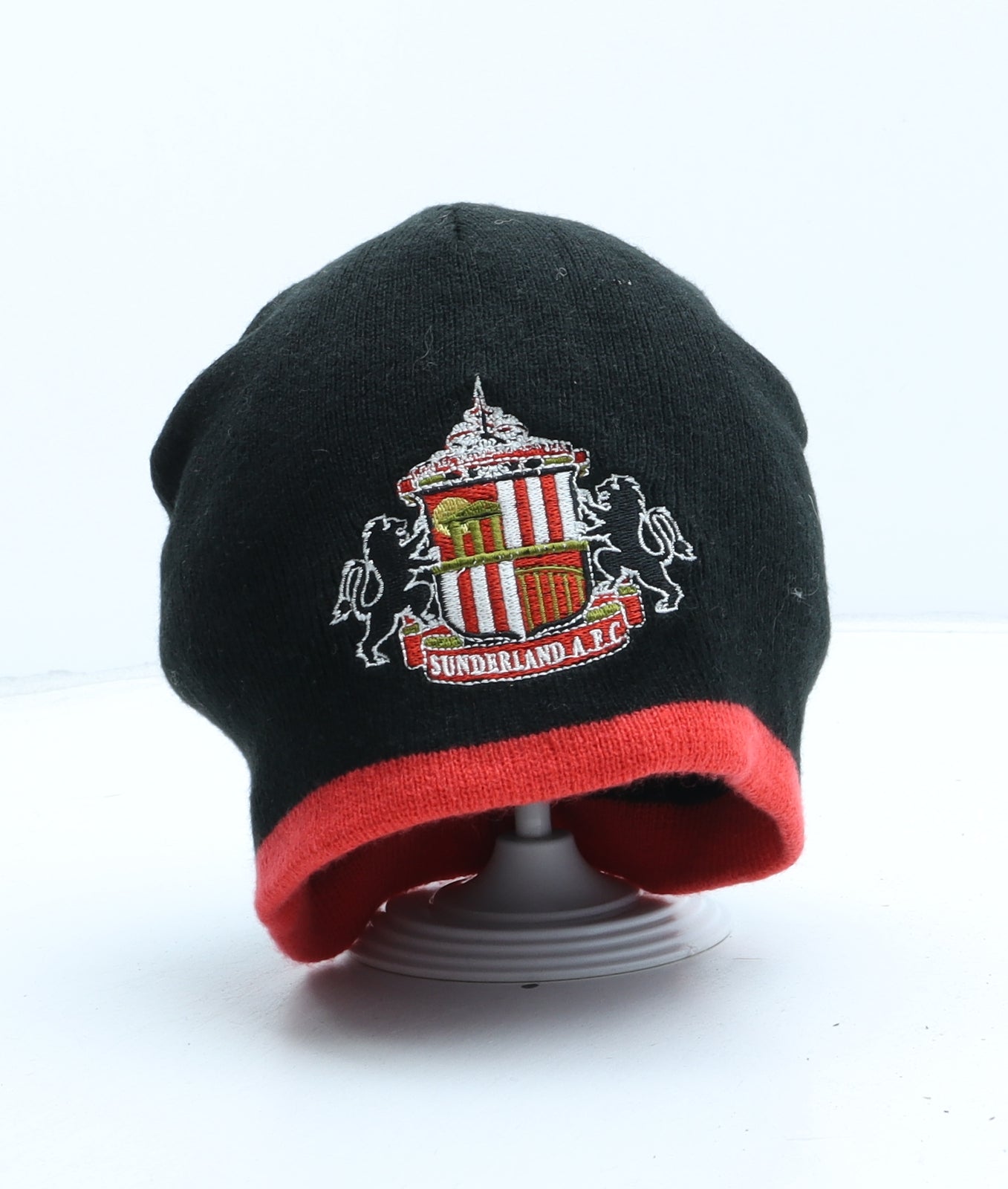 Sunderland A.F.C Mens Black Acrylic Beanie One Size