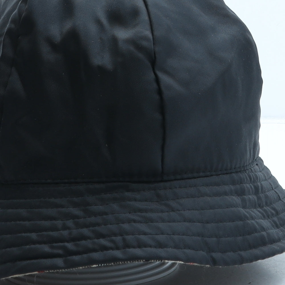 John Lewis Mens Black Nylon Bucket Hat One Size