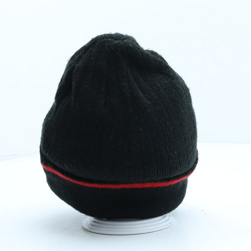 Manchester United Mens Black Acrylic Beanie One Size