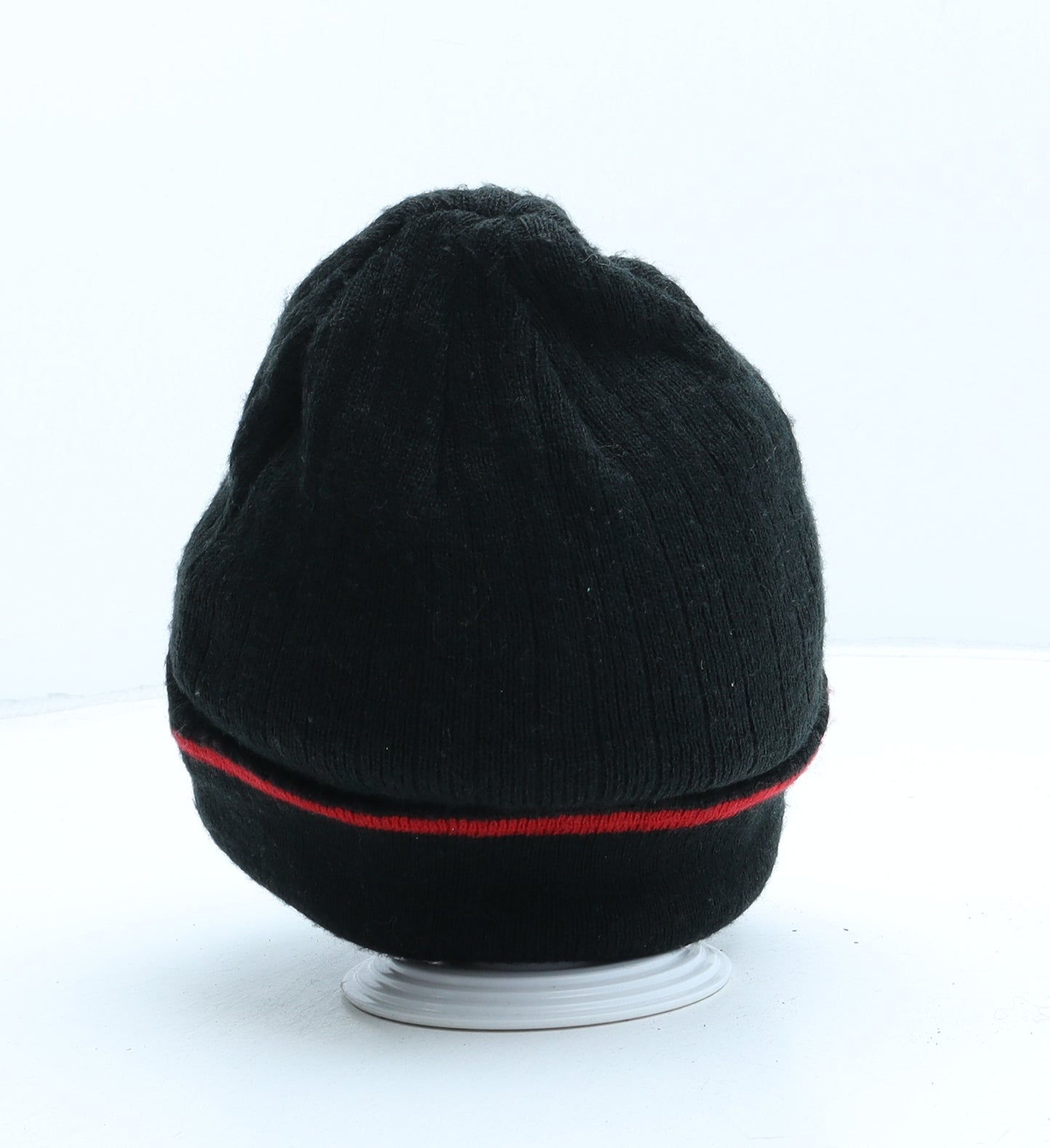 Manchester United Mens Black Acrylic Beanie One Size