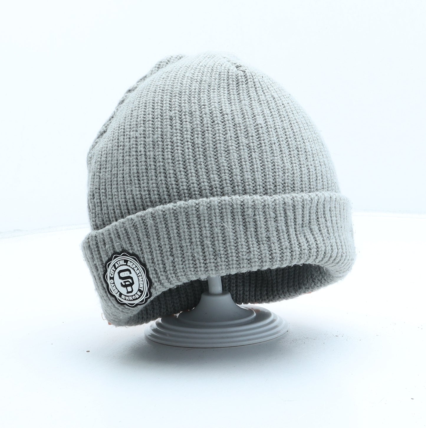 Superdry Mens Grey Acrylic Beanie One Size