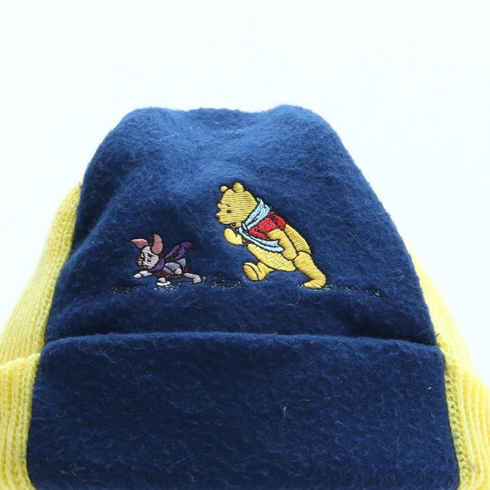 Disney Womens Blue Acrylic Beanie One Size - Winnie the Pooh