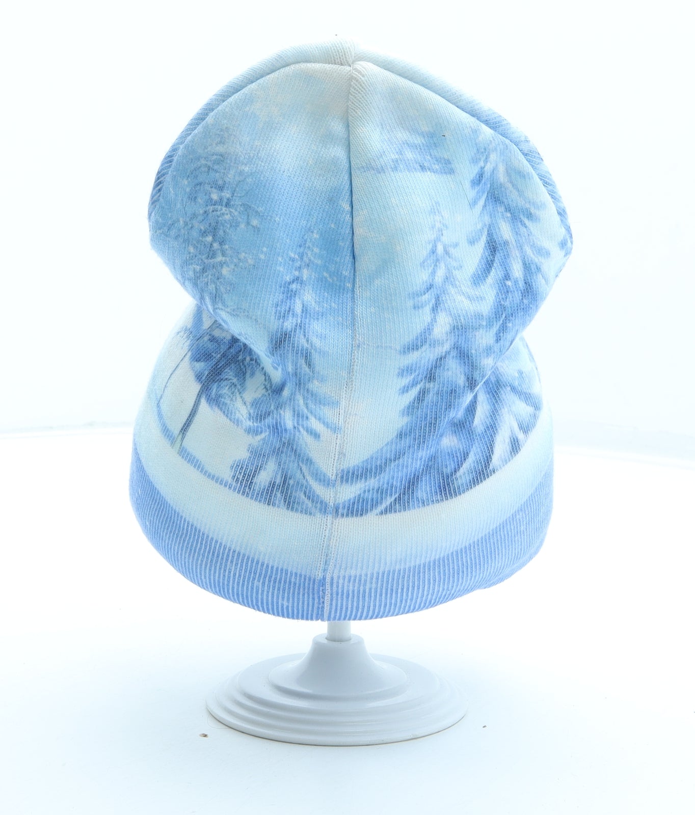 Disney Girls Blue Geometric Acrylic Beanie One Size - Frozen Olaf