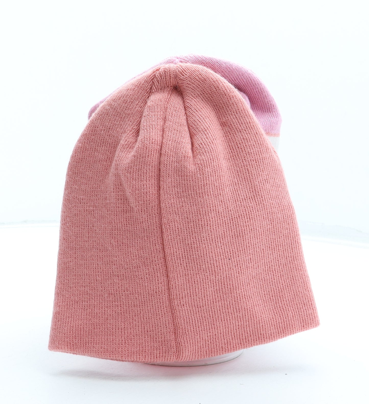 George Girls Multicoloured Fair Isle Acrylic Beanie One Size - 2 Pack Size 8-12 years