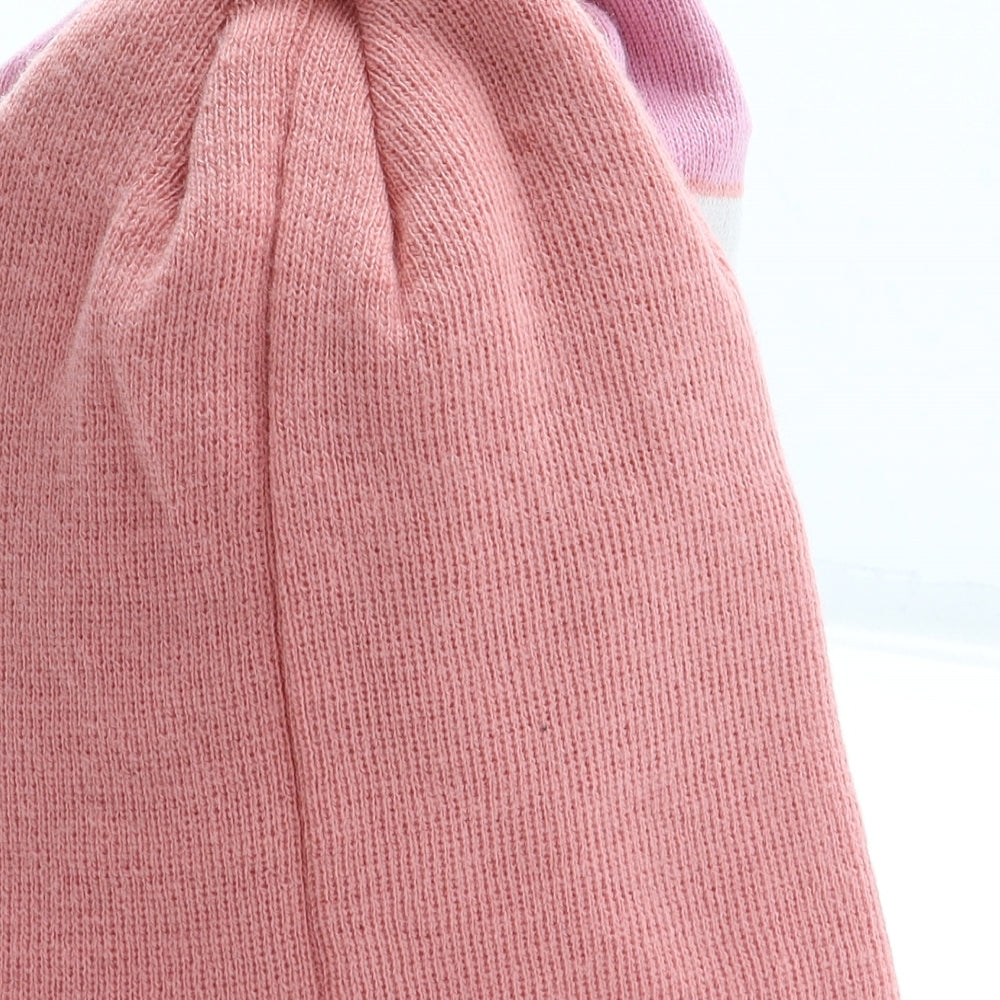 George Girls Multicoloured Fair Isle Acrylic Beanie One Size - 2 Pack Size 8-12 years