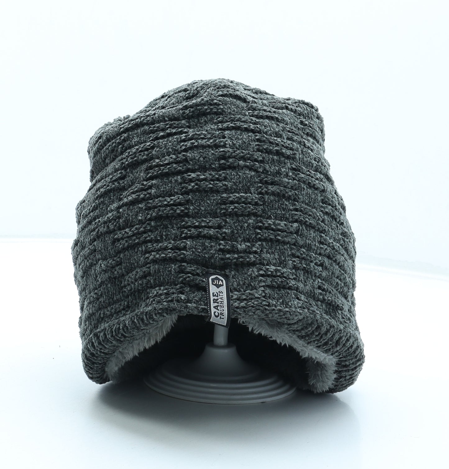 Care Truehats Mens Grey Acrylic Beanie One Size