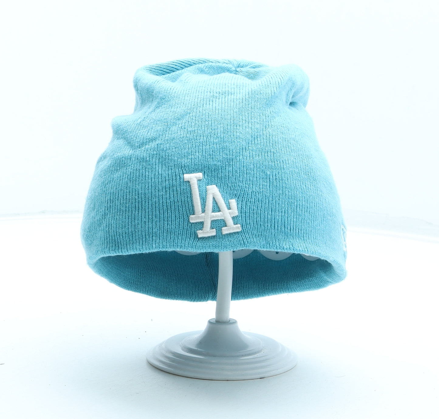 New Era Mens Blue Acrylic Beanie One Size - LA Logo
