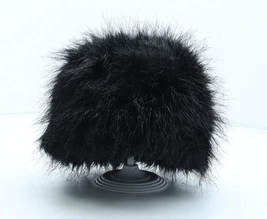 M&Co. Womens Black Acrylic Cossack One Size - Faux Fur