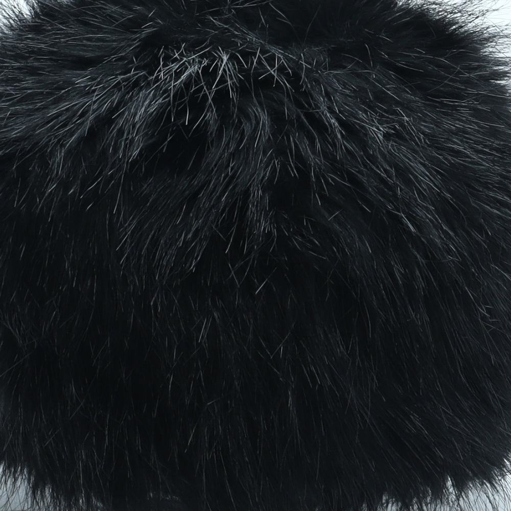 M&Co. Womens Black Acrylic Cossack One Size - Faux Fur