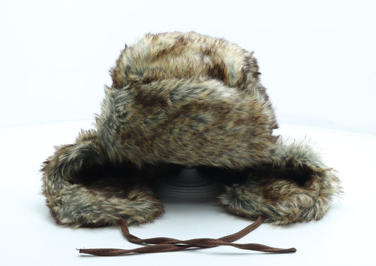 Preworn Womens Brown Acrylic Cossack One Size - Faux Fur