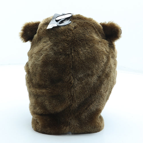 George Boys Brown Acrylic Balaclava Size S - Bear Ears Size 1-3 Years